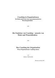 Coaching der Organisation - Deutscher Bundesverband Coaching eV