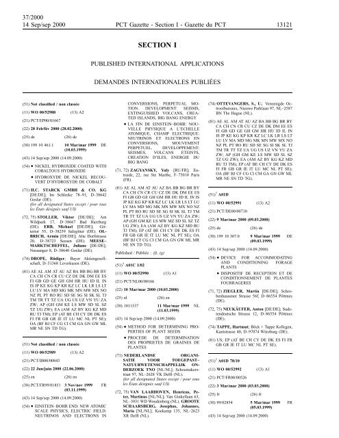 section 1 - World Intellectual Property Organization