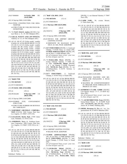 section 1 - World Intellectual Property Organization