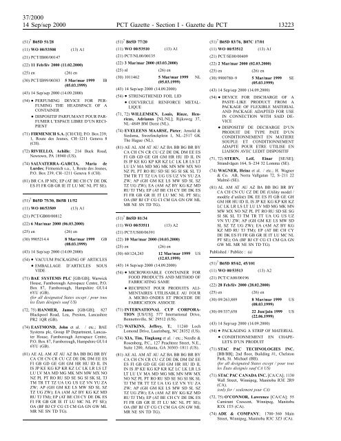 section 1 - World Intellectual Property Organization