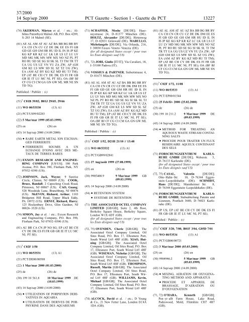 section 1 - World Intellectual Property Organization