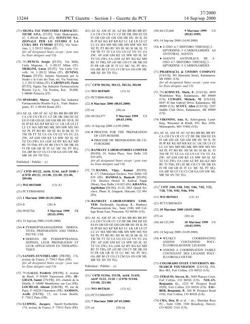 section 1 - World Intellectual Property Organization