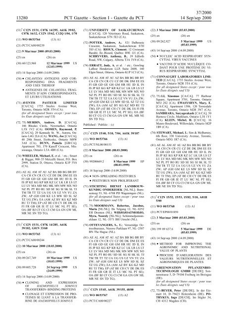 section 1 - World Intellectual Property Organization