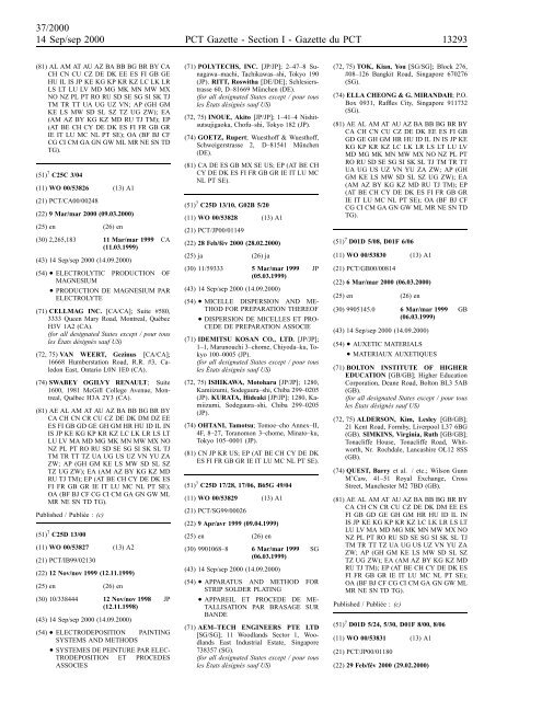 section 1 - World Intellectual Property Organization