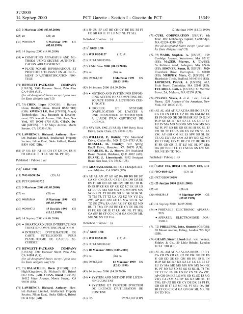 section 1 - World Intellectual Property Organization