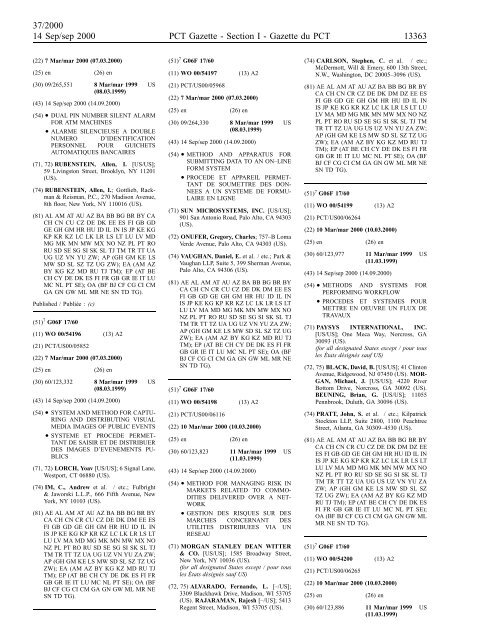 section 1 - World Intellectual Property Organization