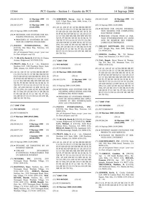 section 1 - World Intellectual Property Organization