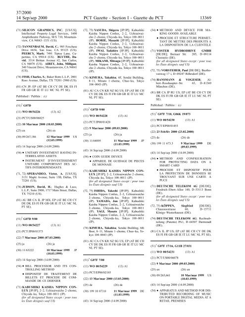 section 1 - World Intellectual Property Organization