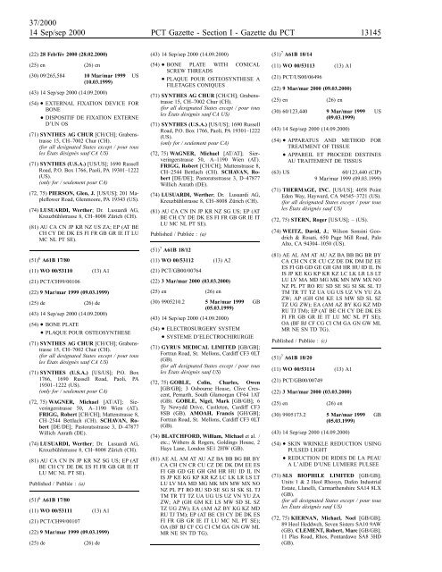 section 1 - World Intellectual Property Organization