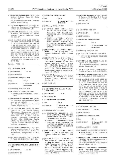 section 1 - World Intellectual Property Organization