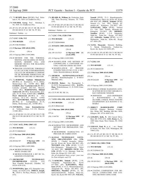 section 1 - World Intellectual Property Organization