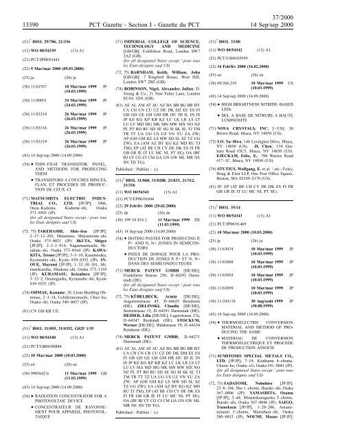 section 1 - World Intellectual Property Organization