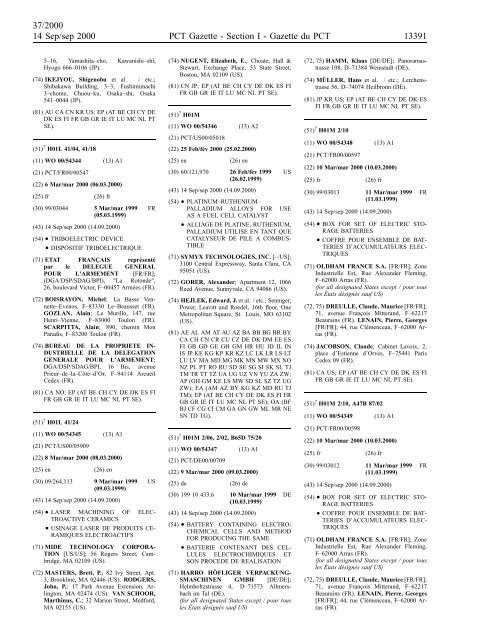 section 1 - World Intellectual Property Organization