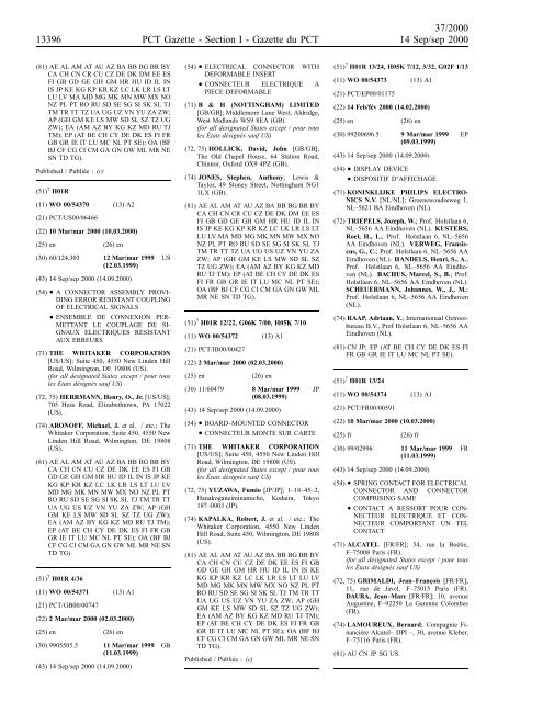 section 1 - World Intellectual Property Organization