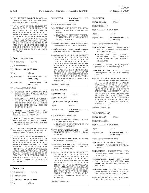 section 1 - World Intellectual Property Organization