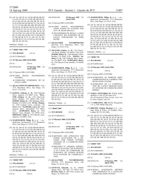 section 1 - World Intellectual Property Organization