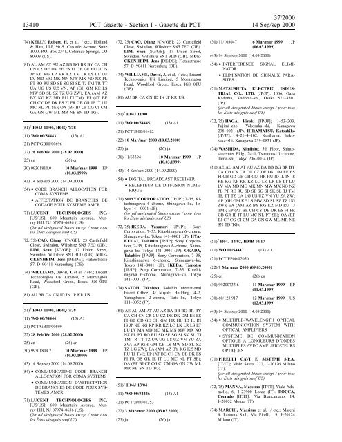 section 1 - World Intellectual Property Organization