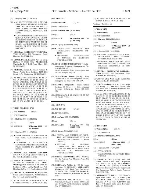 section 1 - World Intellectual Property Organization