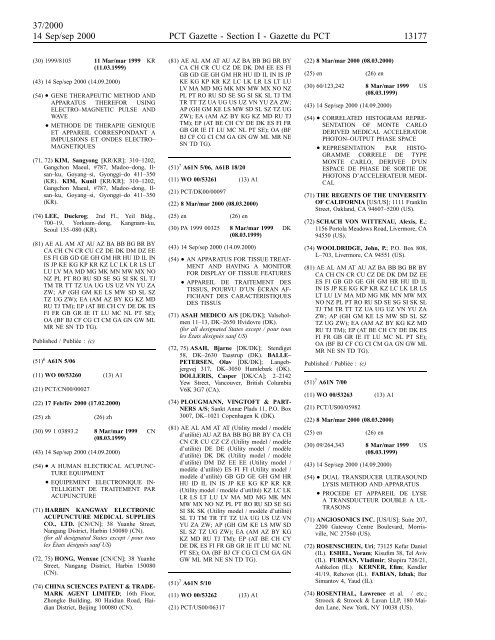 section 1 - World Intellectual Property Organization