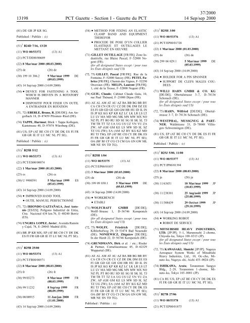 section 1 - World Intellectual Property Organization