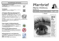 Pfarrbrief - Pfarrei Mariae Himmelfahrt Vilsbiburg