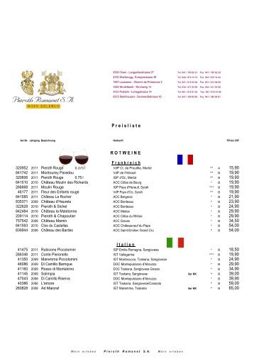 PDF Weinprogramm - Pieroth Romanet