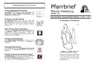 Pfarrbrief - Pfarrei Mariae Himmelfahrt Vilsbiburg