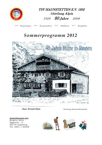 Sommerprogramm 2012 - TSV Haunstetten