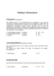 Walliser Weissweine