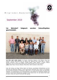 Mitglieder Newsletter Sept - Salgesch / Salquenen