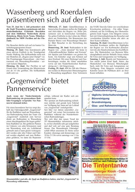 Ausgabe als PDF herunterladen - Gewerbeverein Wassenberg eV