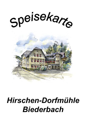 Hirschen-Dorfmühle Biederbach - Gasthof Hirschen Dorfmühle