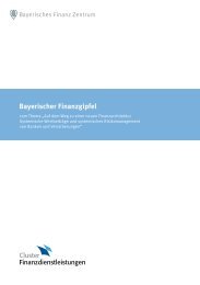 Update 2010: Risikomanagement - Bayerischer Finanzgipfel