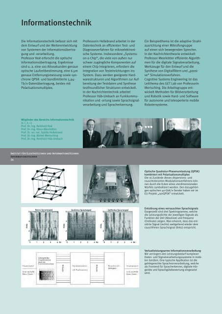 Jahresbericht 2010 - Institut für Elektrotechnik und ...