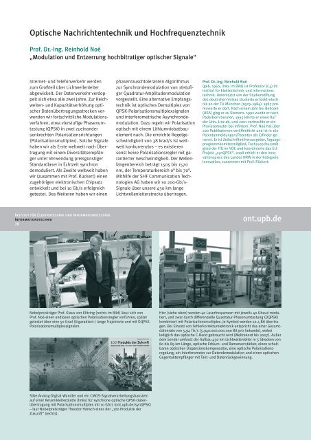 Jahresbericht 2010 - Institut für Elektrotechnik und ...