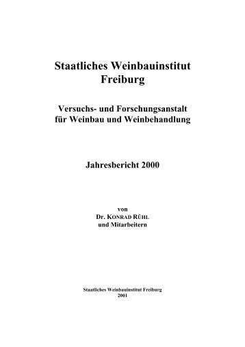 Jahresbericht 2000 - Baden-Württemberg