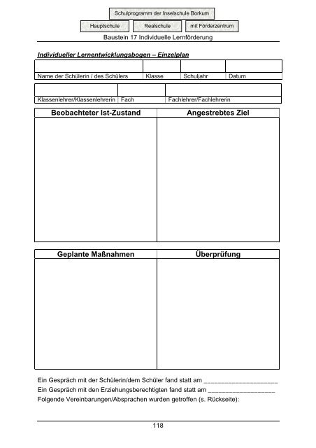 Schulprogramm der Inselschule Borkum Hauptschule ...