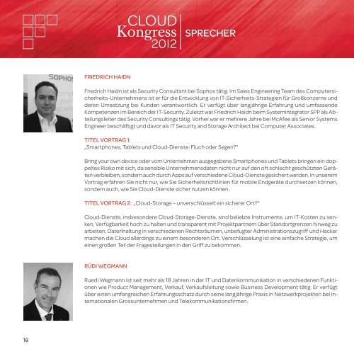 Der Weg in die CLOUD - CLOUDkongress