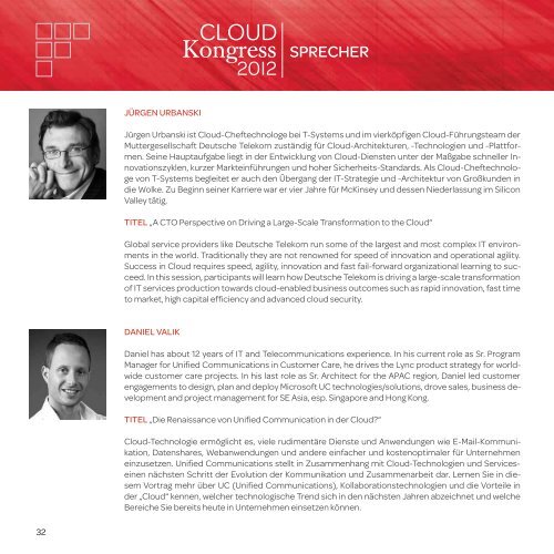 Der Weg in die CLOUD - CLOUDkongress