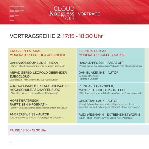 Der Weg in die CLOUD - CLOUDkongress