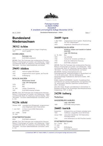 Bundesland Niedersachsen - Ingenieurgeograph