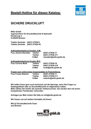 SICHERE DRUCKLUFT - Wille GmbH