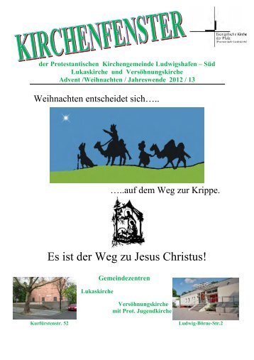 Winter 2012 - Prot. Kirchengemeinde Ludwigshafen Süd