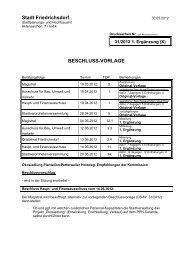 Beschlussvorlage 31/2012 1. Ergänzung - Stadt25 Friedrichsdorf