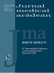 Western University of Arad JURNAL MEDICAL ARĂDEAN