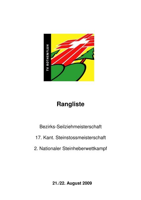 Rangliste - TV Rothenfluh