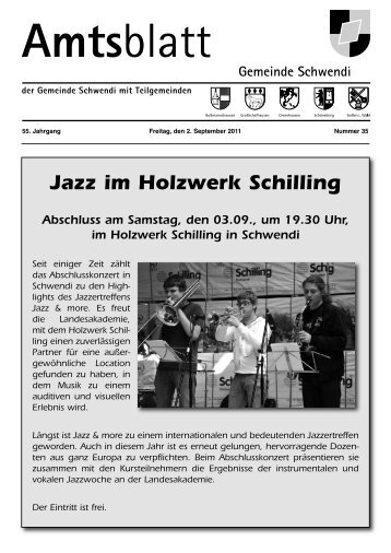 Jazz im Holzwerk Schilling - Schwendi