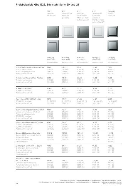 Gira Katalog 2010 - 2011 (PDF-Datei, 53.638KB