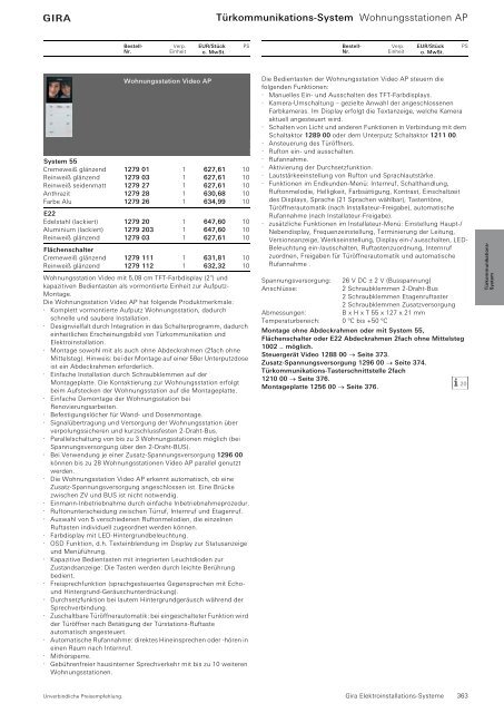 Gira Katalog 2010 - 2011 (PDF-Datei, 53.638KB