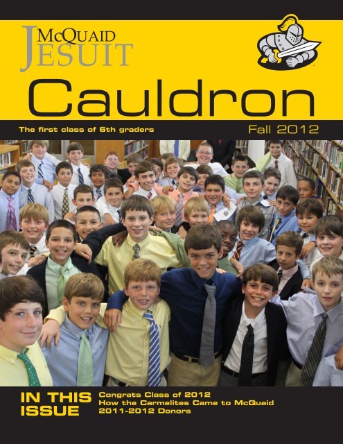 IN THIS ISSUE - McQuaid Jesuit High School